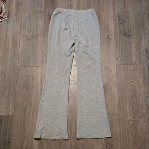 Women's Misguided Gray High Rise Flare Leg Soft Leggings Medium